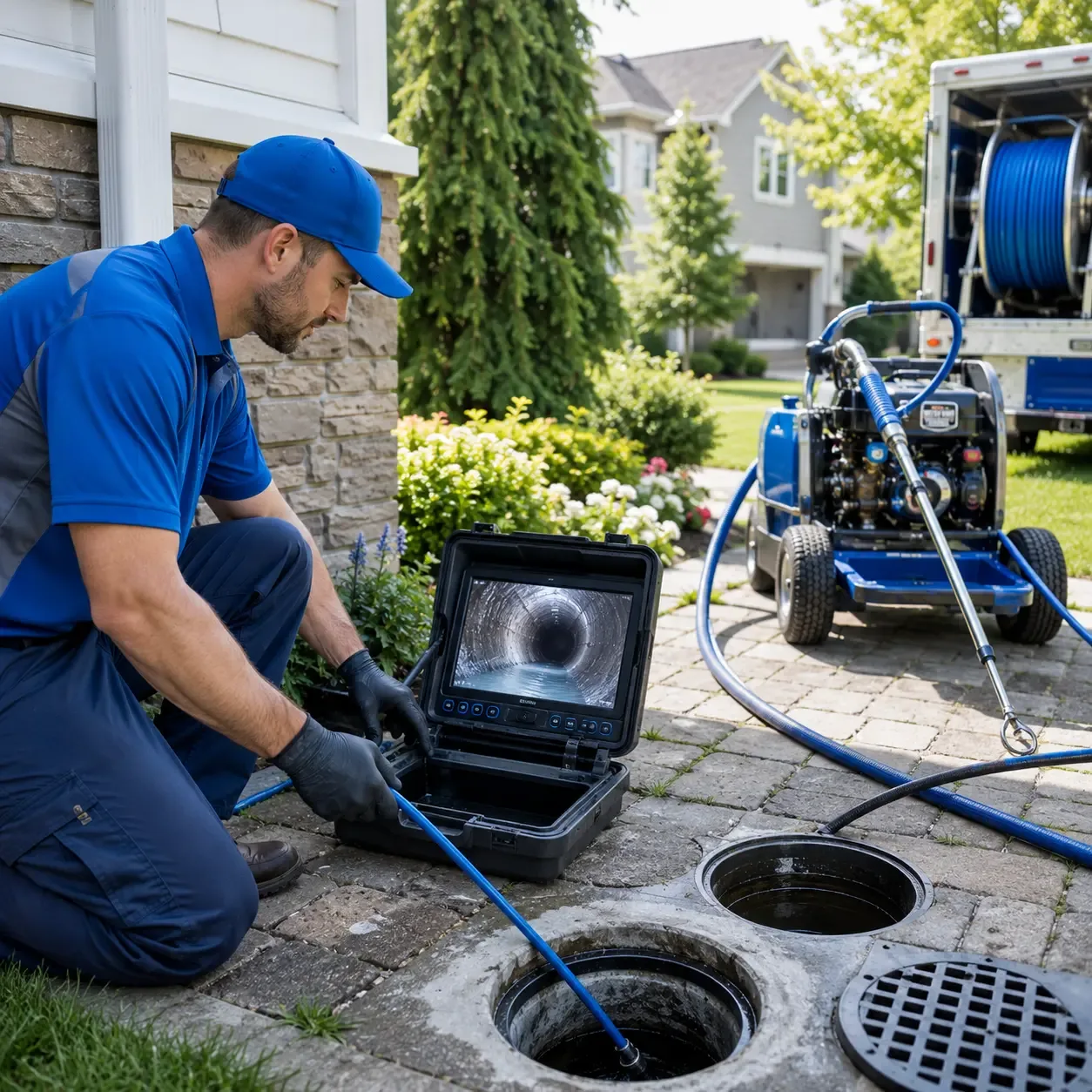 Outdoor drain cleaning professionals serving Bellevue, KY